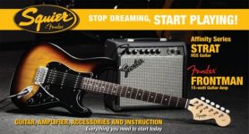 Squier by Fender Affinity Stratocaster Pack - HSS + 15G