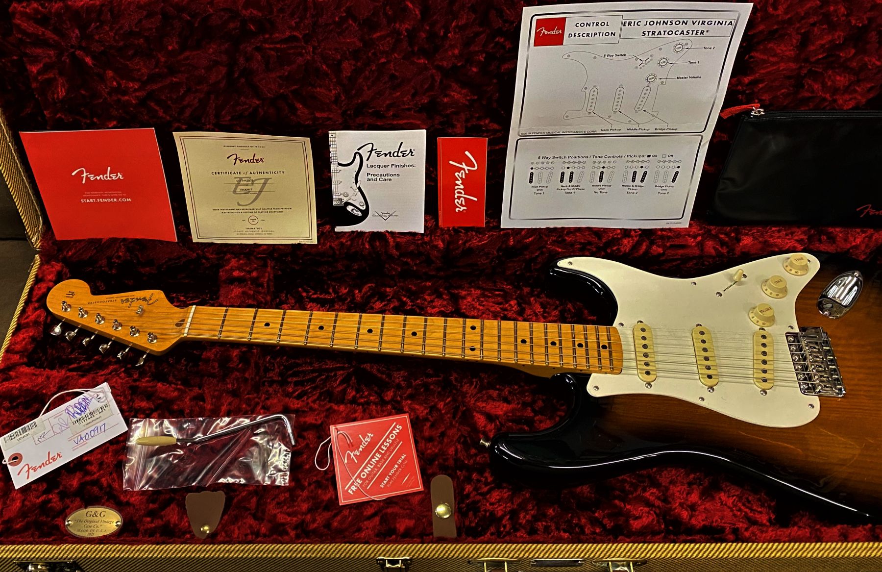 Sold 1954 Fender Stratocaster Stories Collection Eric Johnson '54  
